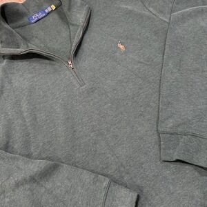 Men's Polo Ralph Lauren 1/4 Zip Pullover Sweater Size 2XB Preppy